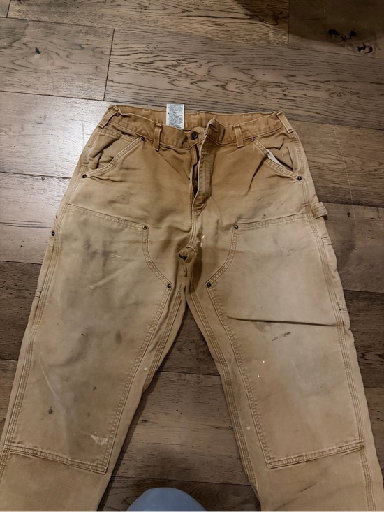 Carhartt Other - Carhartt Tan Work Chinos with Reinforced Knees